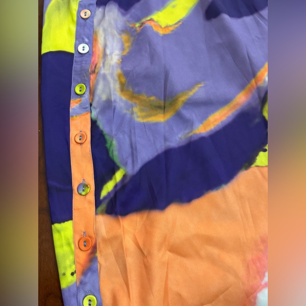 Abstract Multicolor Maxi Dress - Picture 13 of 16